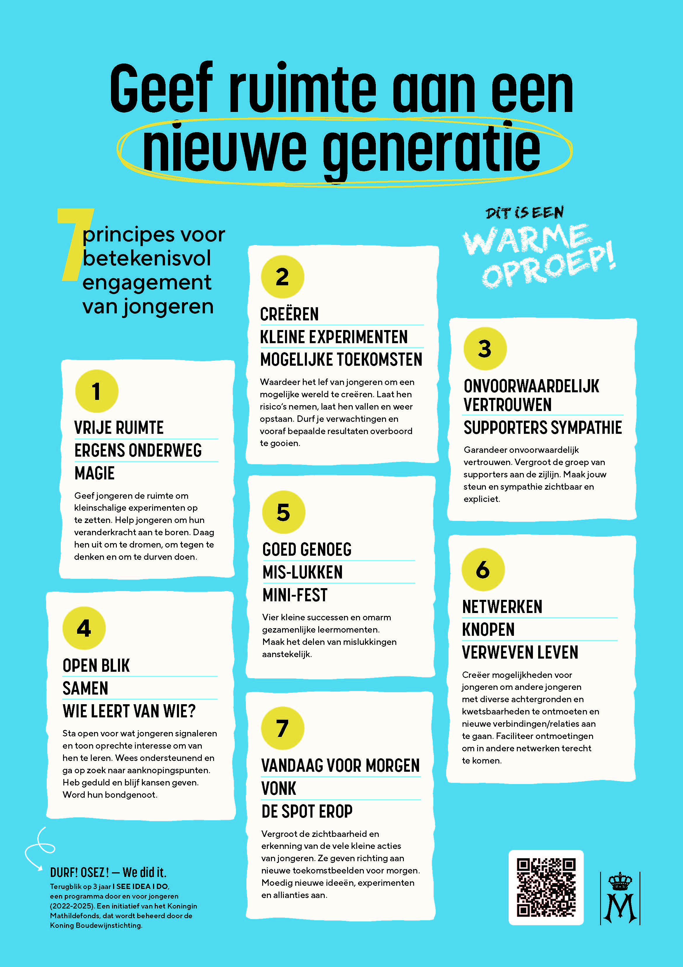 Dankzij de inzet van iedereen kan het Koningin Mathildefonds zijn kennis en ervaring delen en andere actoren inspireren om hetzelfde te doen